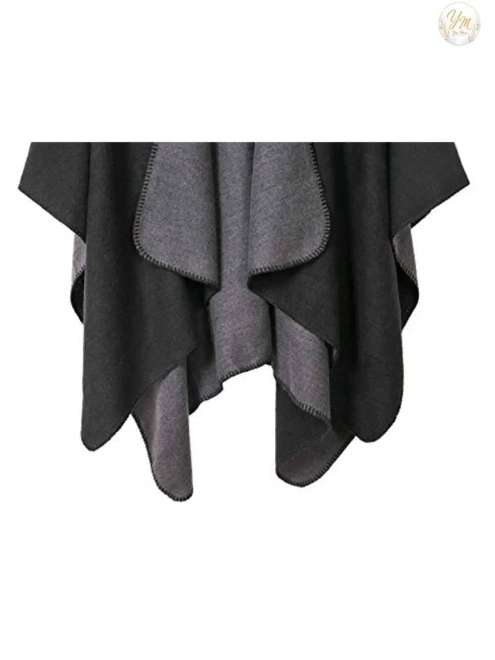 Women's Color Block Shawl Wrap Open Front Poncho Cape